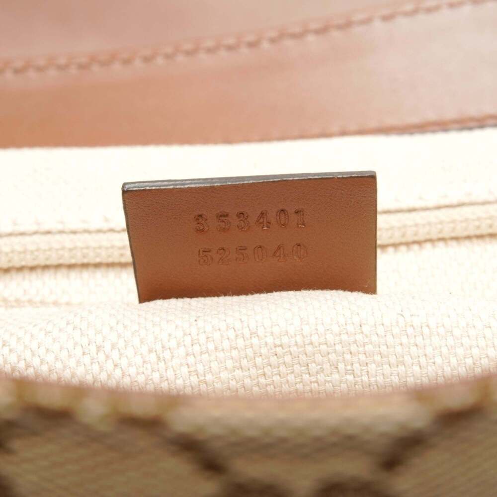 GUCCI Authentic Brown Canvas Shoulder Bag - Picture 9 of 12